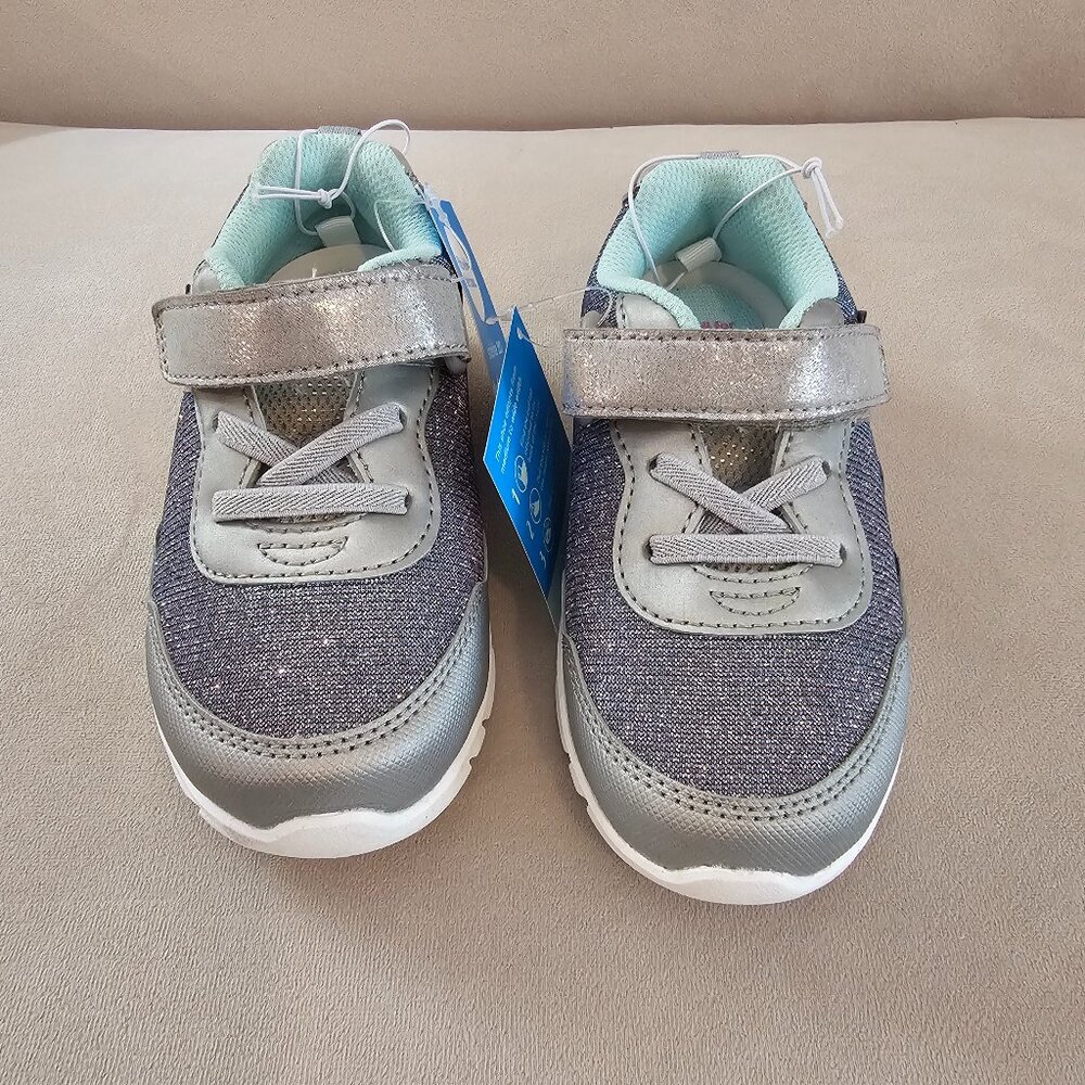 NWT Stride Rite 360 Silver Kyla Girls Sneakers - Size 9T